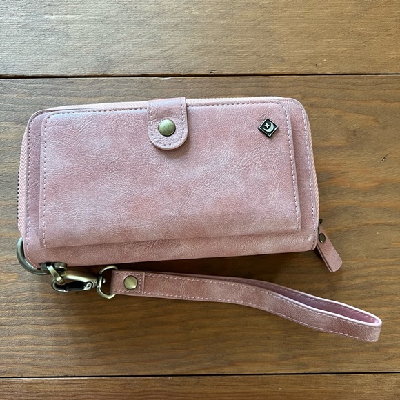 Multifunction Premium PU Leather Card Slot Wallet Phone Case in Pink - Picture 2 of 8